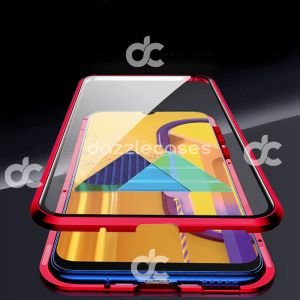 Samsung Galaxy M21 3rd Gen Magnetic Case with Dual Glass on Front